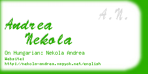 andrea nekola business card